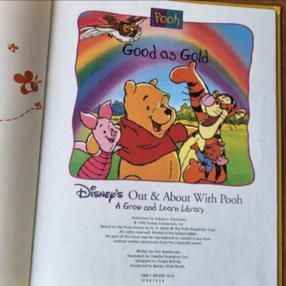 Vintage Winnie The Pooh Bear Plush 60s - Picture 9 of 10